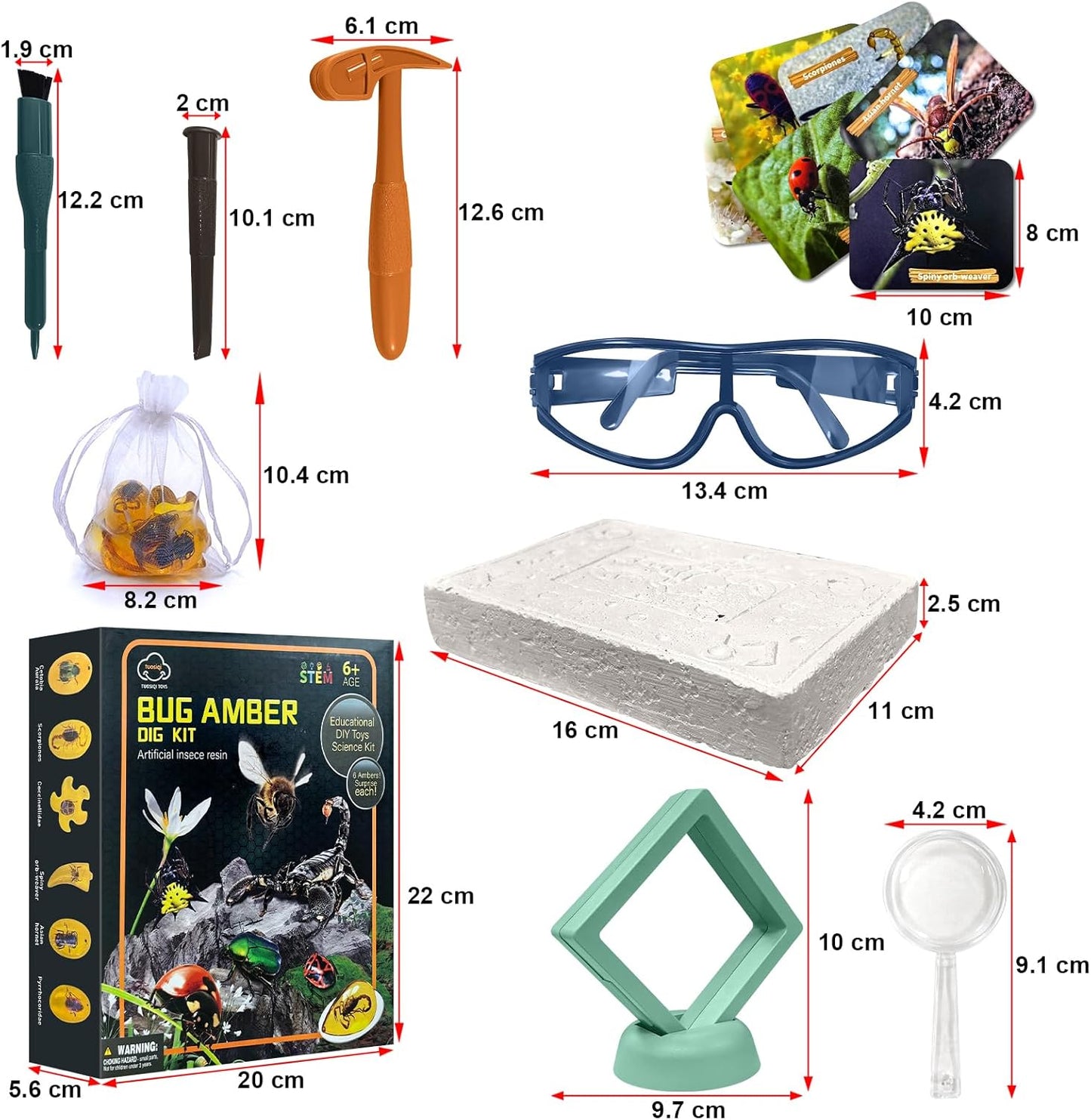 Fósiles en ámbar tipo Jurassic World