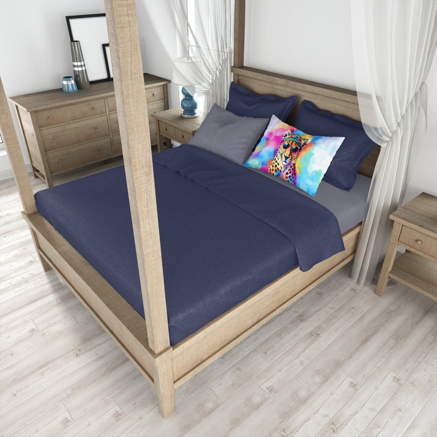 Funda de Almohada | Guepardo Hippie - Decoración Bohemia Dormitorio