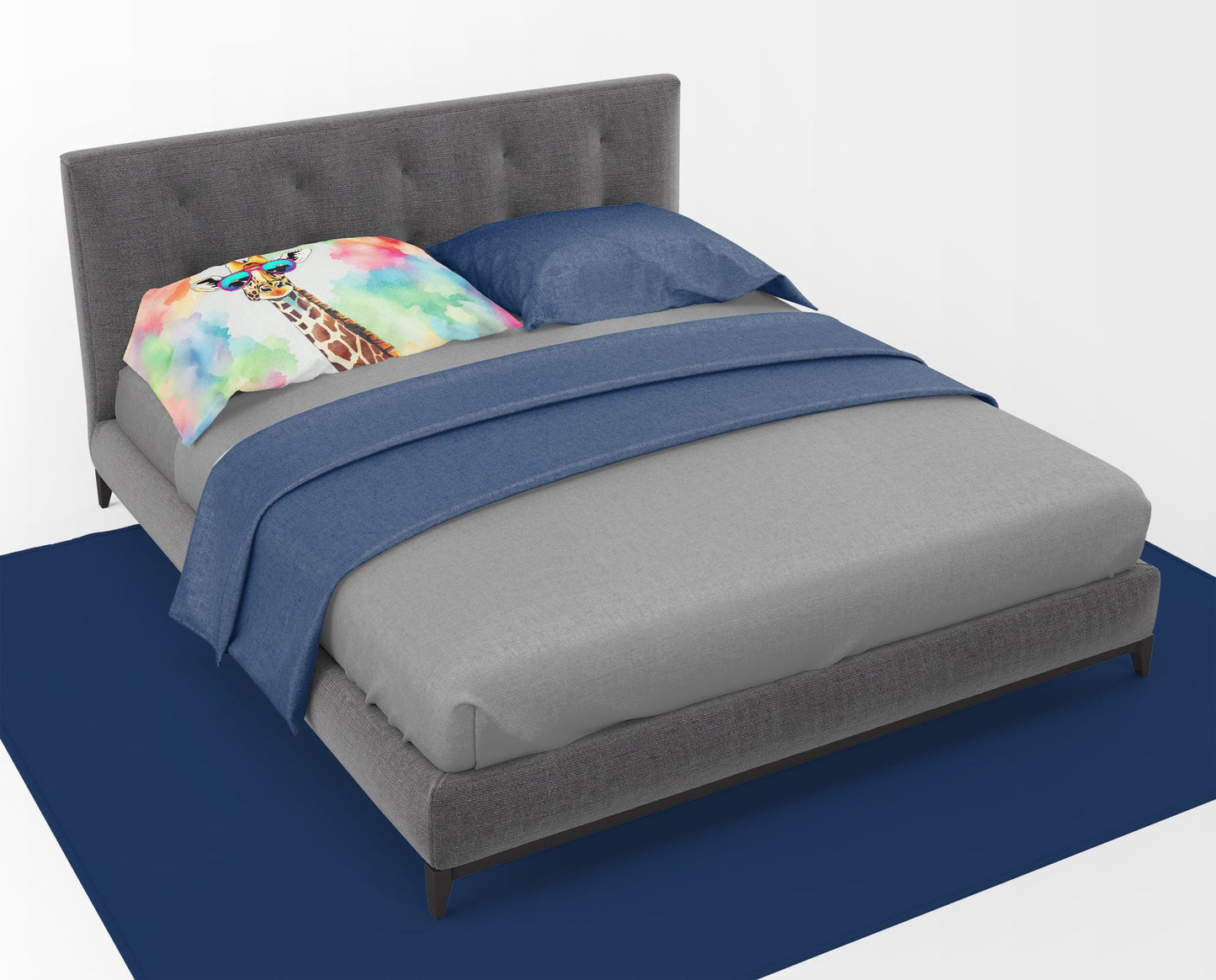 Funda de Almohada Jirafa Hippie - Elegancia Safari Bohemia
