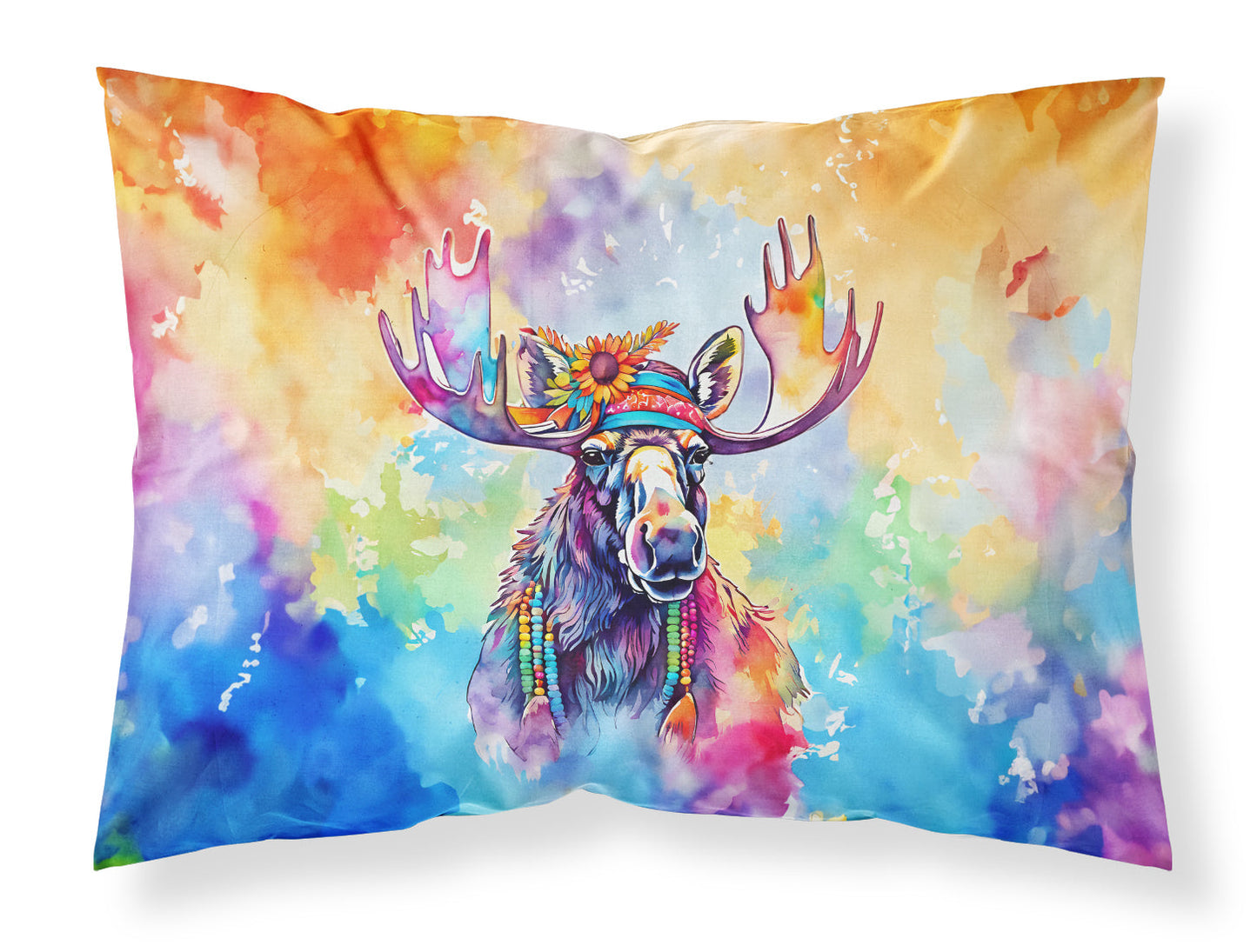 Funda de Almohada Alce Hippie - Decoración Rústica Bohemia