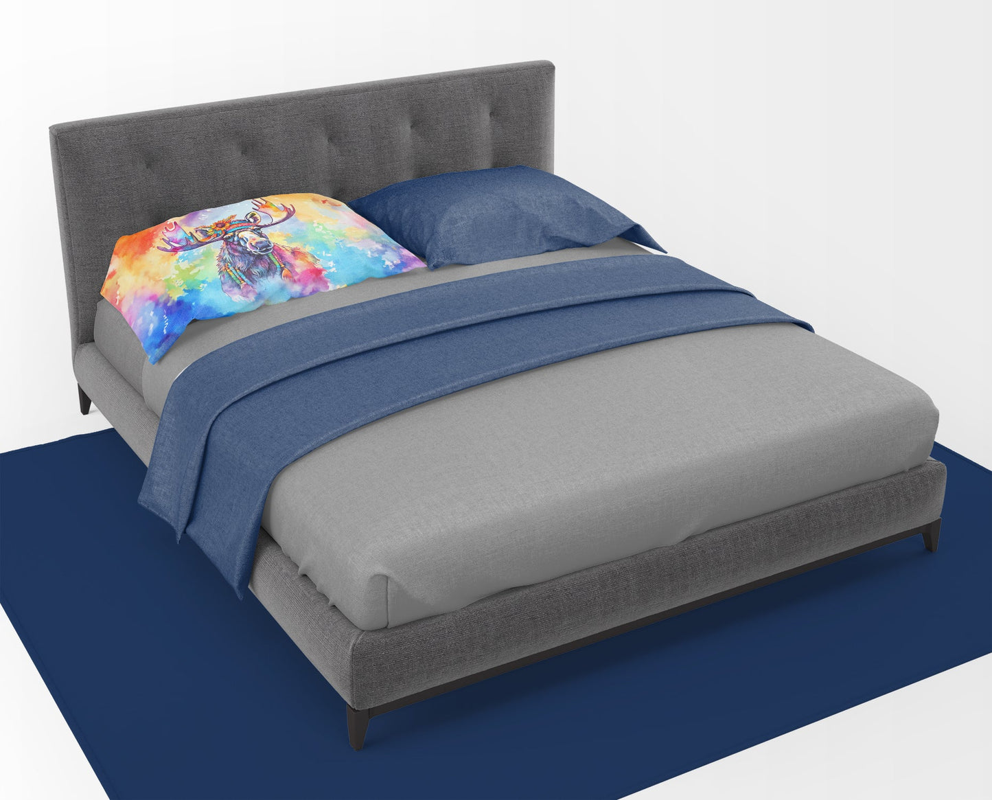 Funda de Almohada Alce Hippie - Decoración Rústica Bohemia