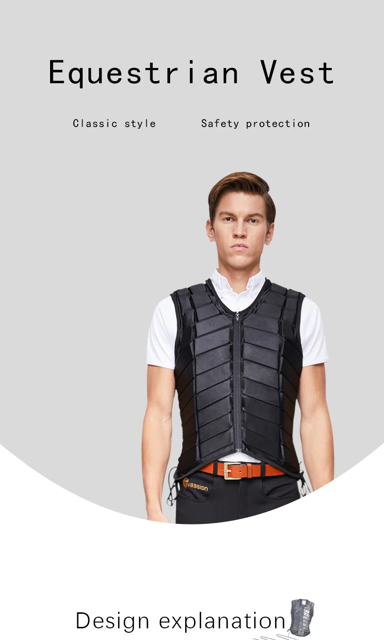 EquiShield Pro – Chaleco Unisex de Equitación