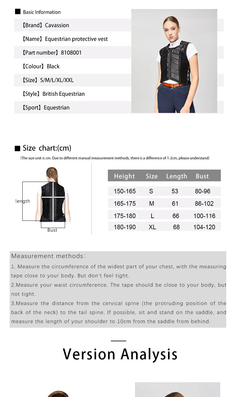 EquiShield Pro – Chaleco Unisex de Equitación
