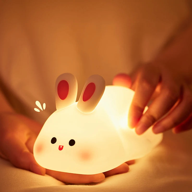 Lámpara Nocturna conejito | Luz de Noche USB Recargable Animal Cute