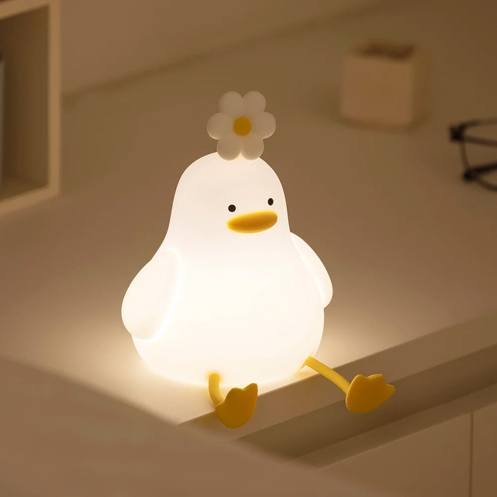 Lámpara Nocturna pollito | Luz de Noche USB Recargable Animal Cute