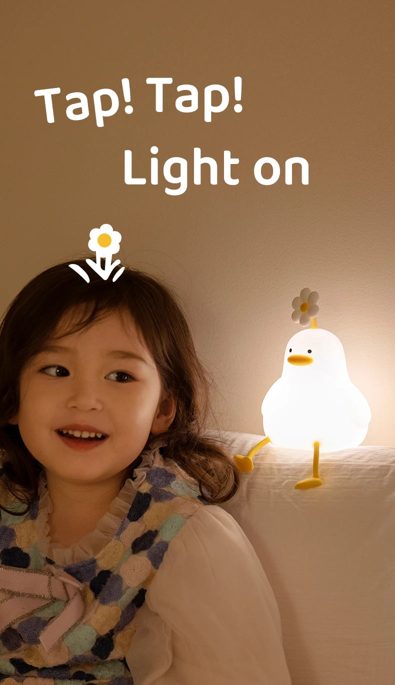 Lámpara Nocturna pollito | Luz de Noche USB Recargable Animal Cute