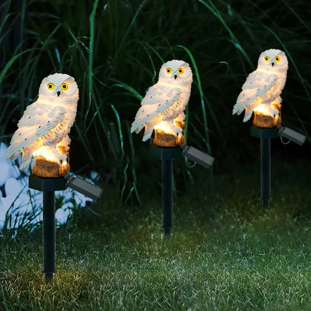 OwlLight™ by AnimalArtBuy® – Lámpara Solar de Búho para Jardín y Terraza