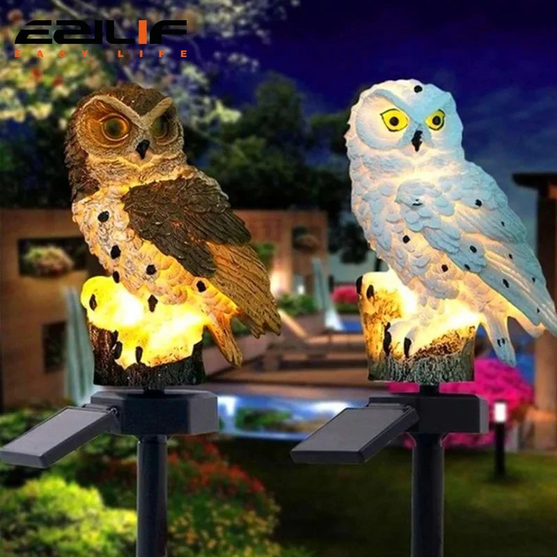 OwlLight™ by AnimalArtBuy® – Lámpara Solar de Búho para Jardín y Terraza