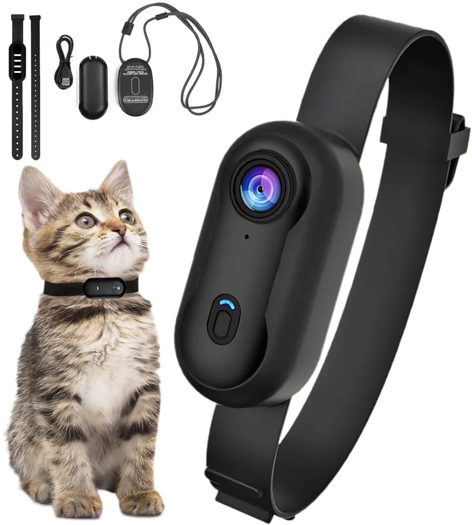 PetView 4K – Mini Cámara de Cuello 4K HD para Mascotas con WiFi | TechPets by AnimalArtBuy