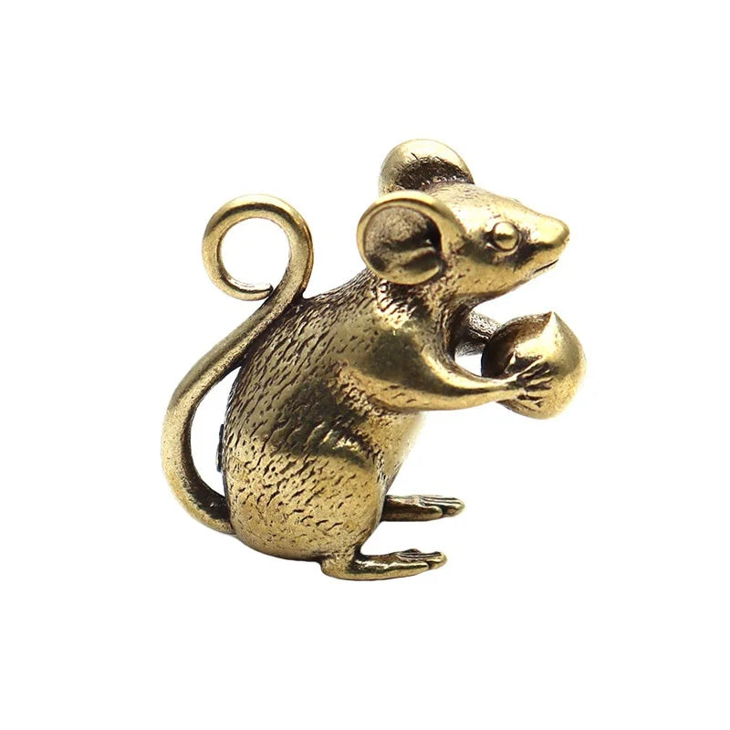 Miniatura Ratón Gracioso de Latón - Colección Animalium Laton Art