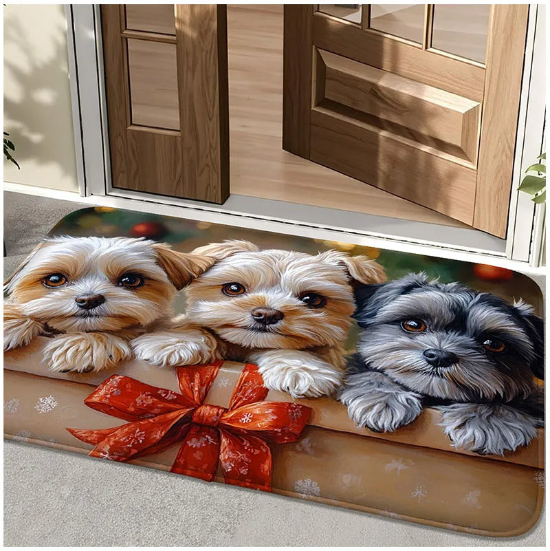 Felpudo Decorativo con Estampados de Yorkshire Terrier | Animal Home Collection