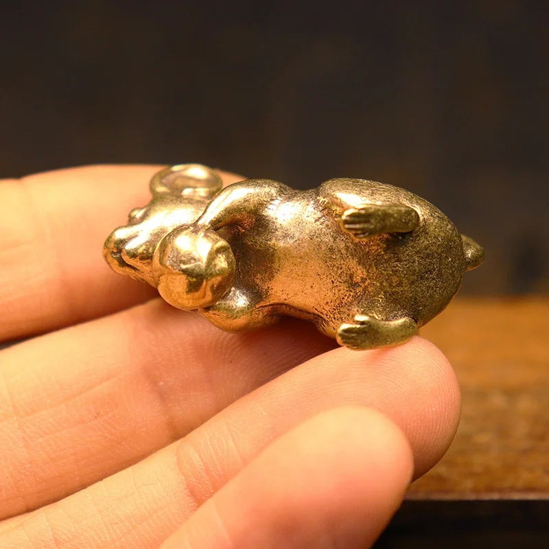 Miniatura Ratón Gracioso de Latón - Colección Animalium Laton Art