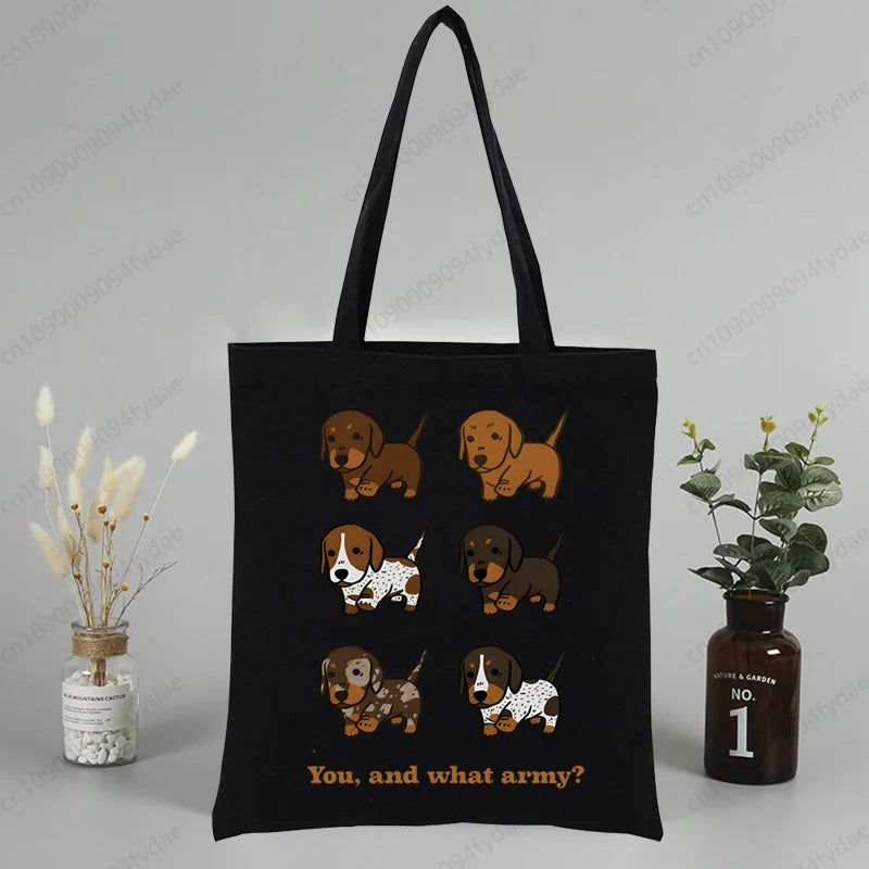 Tote Bag Exclusiva AnimalArtBuy – Teckel Cute