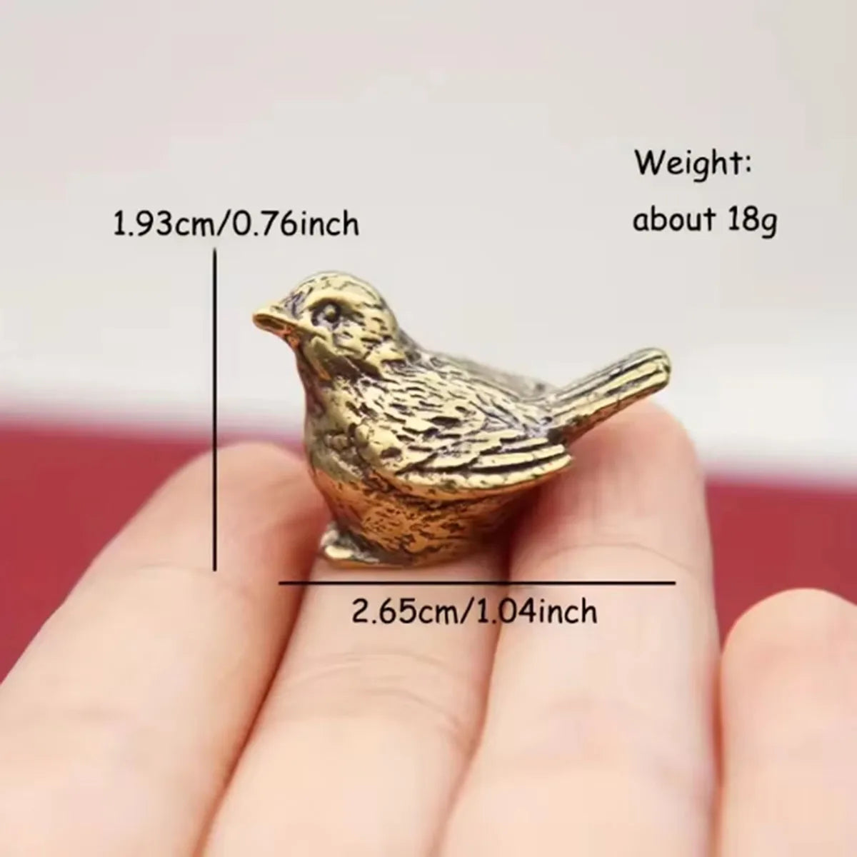 Nuevo tesoro en miniatura: Gorrión de latón – Colección Animalium Laton Art
