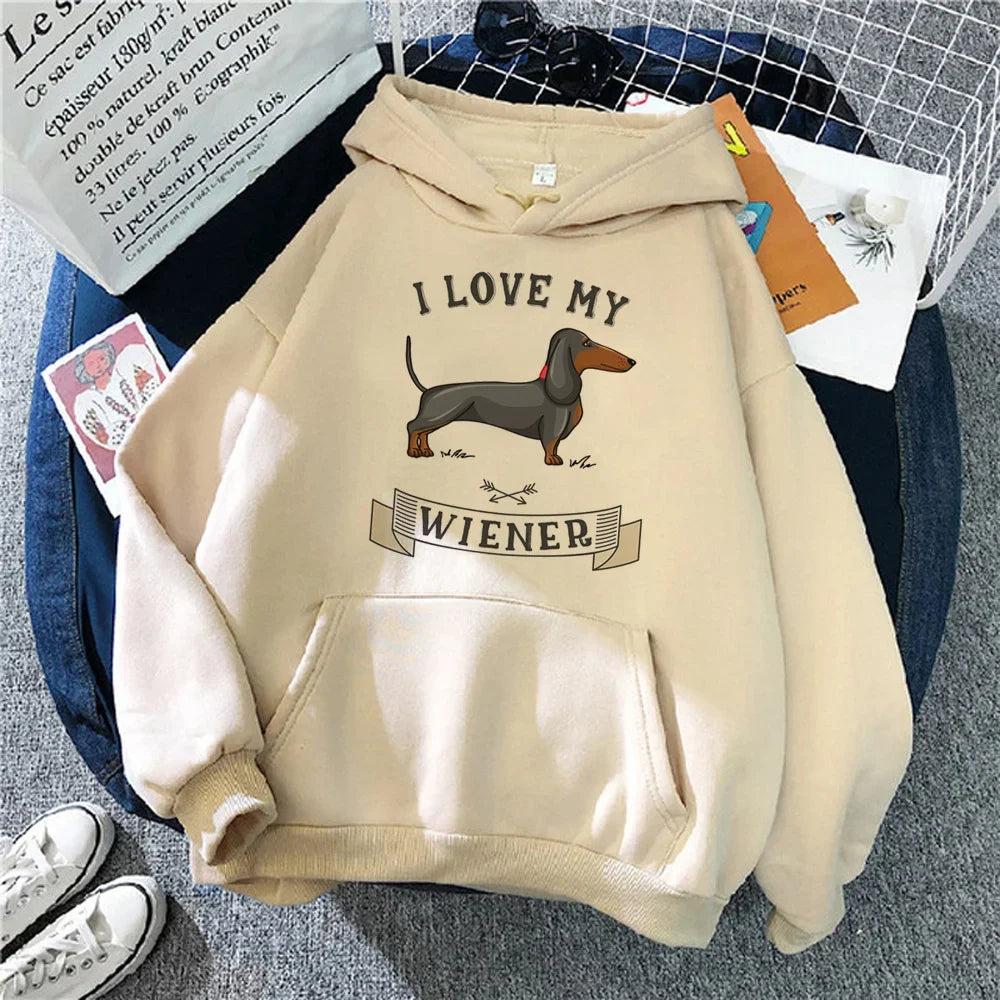 Sudadera con Teckel y Globo de Corazón – Exclusiva en Animal Art Buy