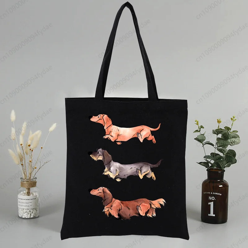 Tote Bag Exclusiva AnimalArtBuy – Teckel Cute