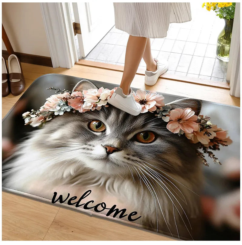 Felpudo Decorativo con Estampados de Yorkshire Terrier | Animal Home Collection