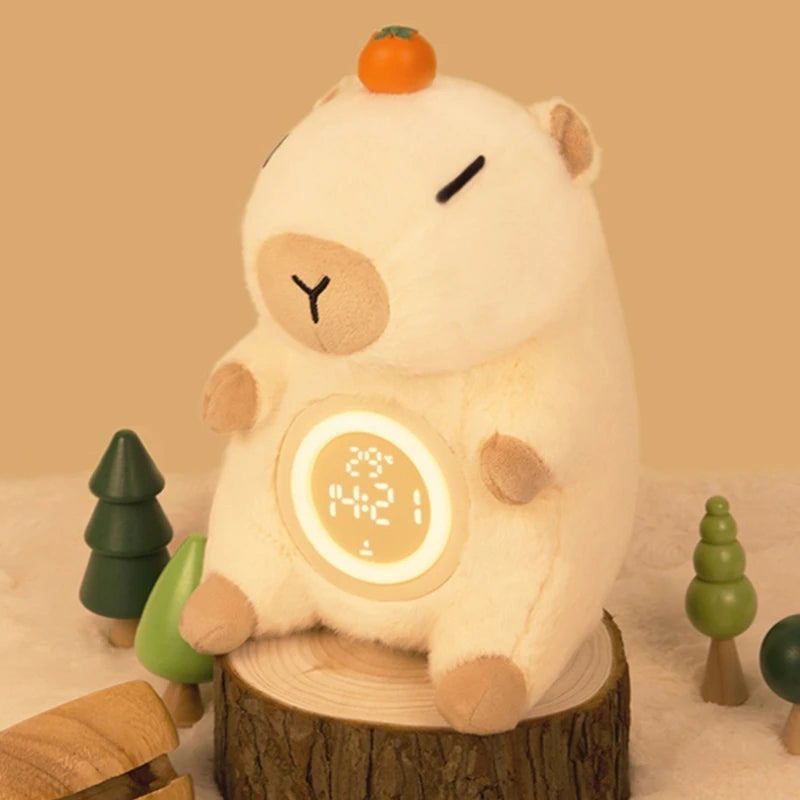 Capibara Mágico – Felpa, Luz Cálida, Alarma Dual y Termómetro Integrado By Animal Art