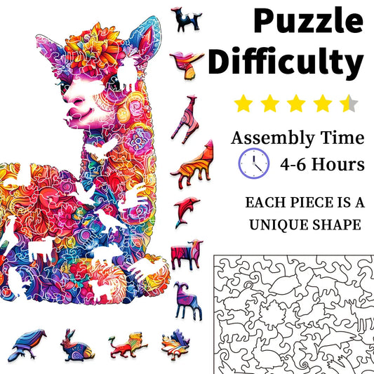 Puzzle 3D Alpaca “Sueños de Colores