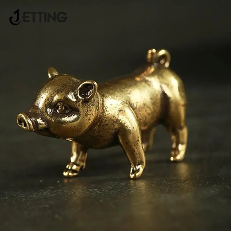 Cerdo de Latón Miniatura - Zodíaco Chino | Animalium Laton Art
