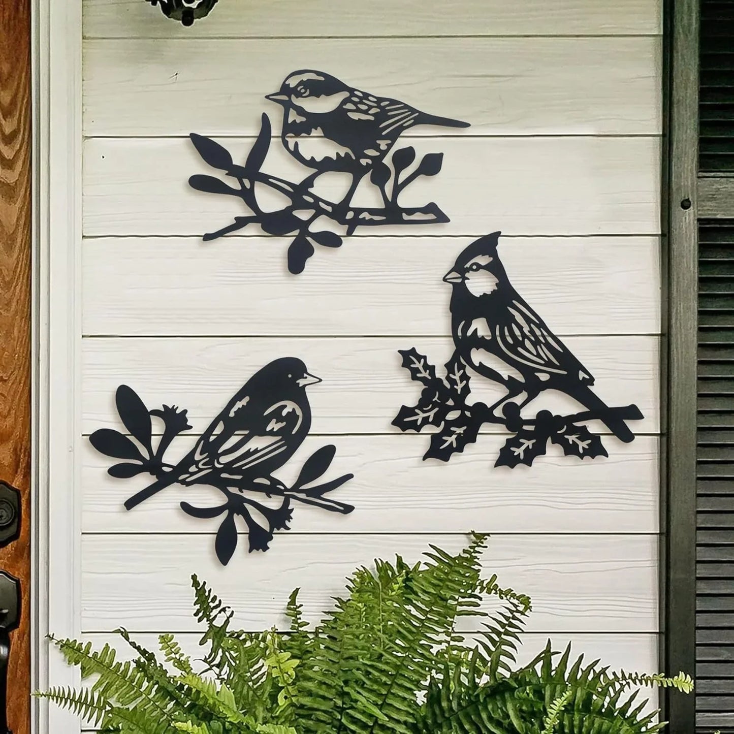 Aves de Metal en Relieve – Arte Decorativo para Interior