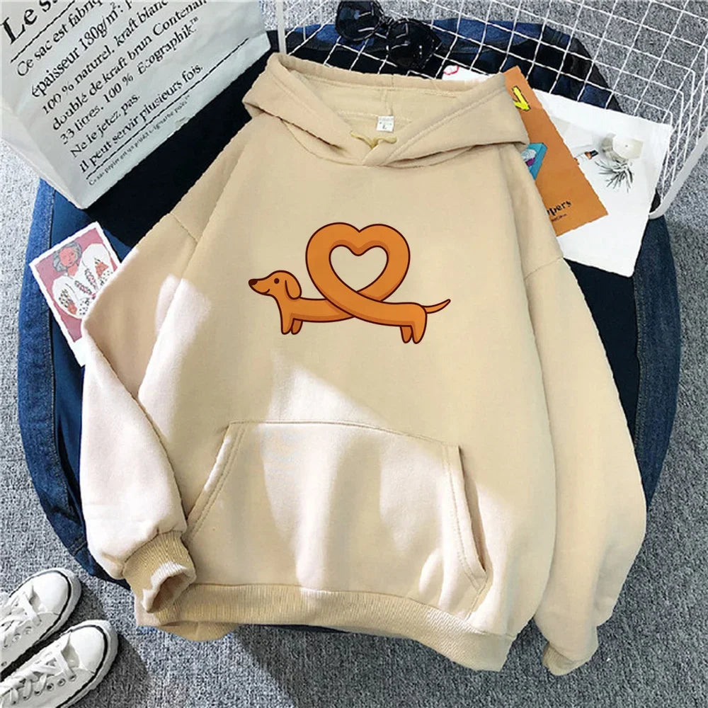 Sudadera con Teckel y Globo de Corazón – Exclusiva en Animal Art Buy