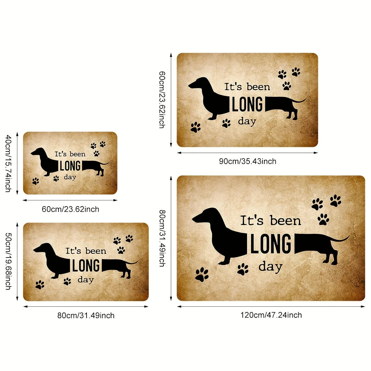 Felpudo Teckel “Long Day” – Alfombra de Entrada Original para Amantes de los Perros