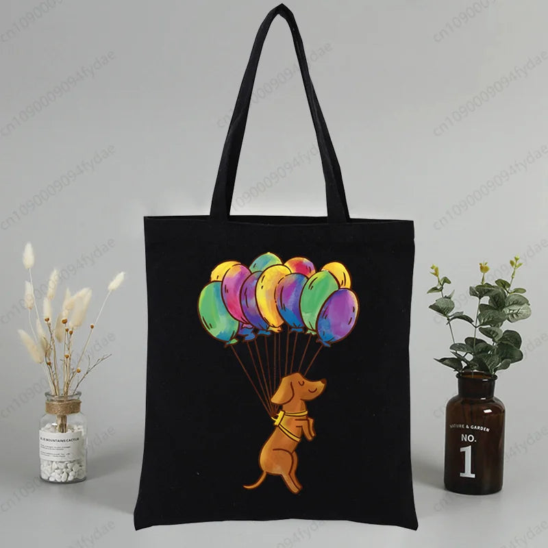 Tote Bag Exclusiva AnimalArtBuy – Teckel Cute