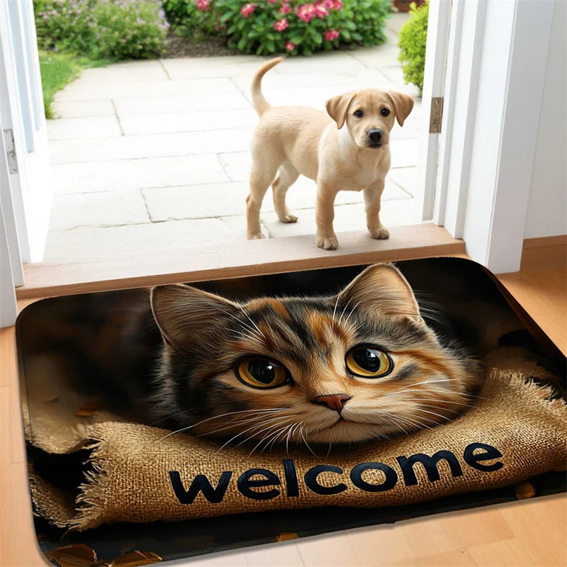 Felpudo Decorativo con Estampados de Yorkshire Terrier | Animal Home Collection