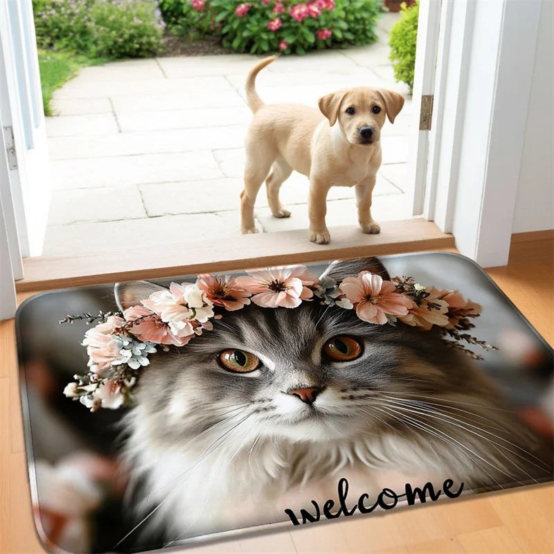 Felpudo Decorativo con Estampados de Yorkshire Terrier | Animal Home Collection