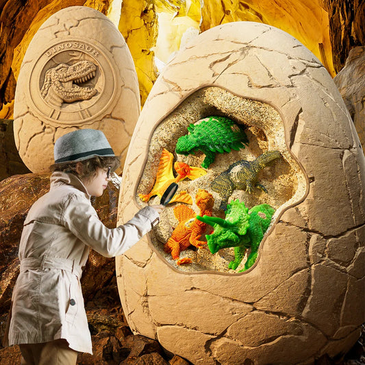 🦕 Kit Excavación Huevos de Dinosaurio para Niños – Colección Paleontología | Animalartbuy