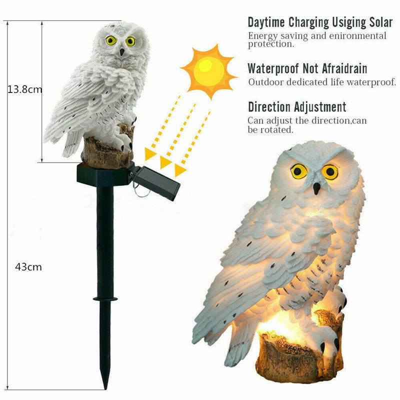 OwlLight - Lámpara Solar de Búho para Jardín y Terraza