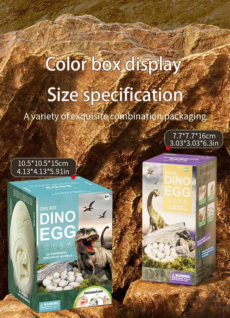 🦕 Kit Excavación Huevos de Dinosaurio para Niños – Colección Paleontología | Animalartbuy