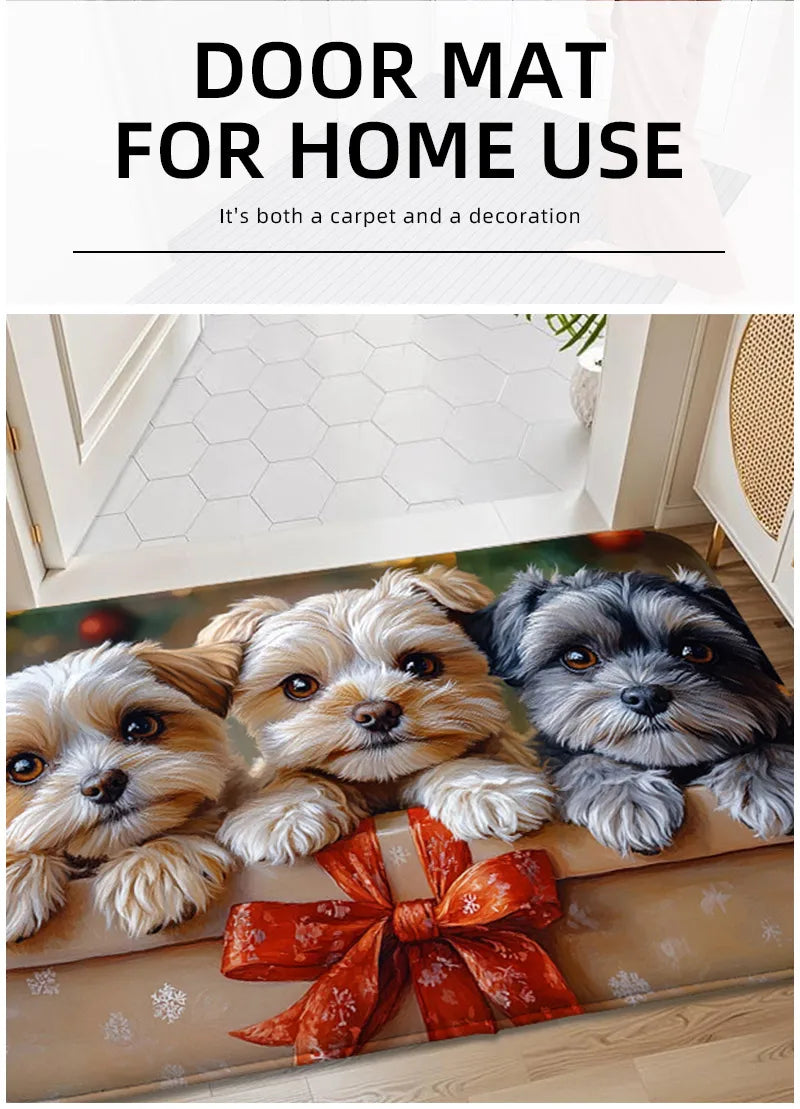 Felpudo Decorativo con Estampados de Yorkshire Terrier | Animal Home Collection