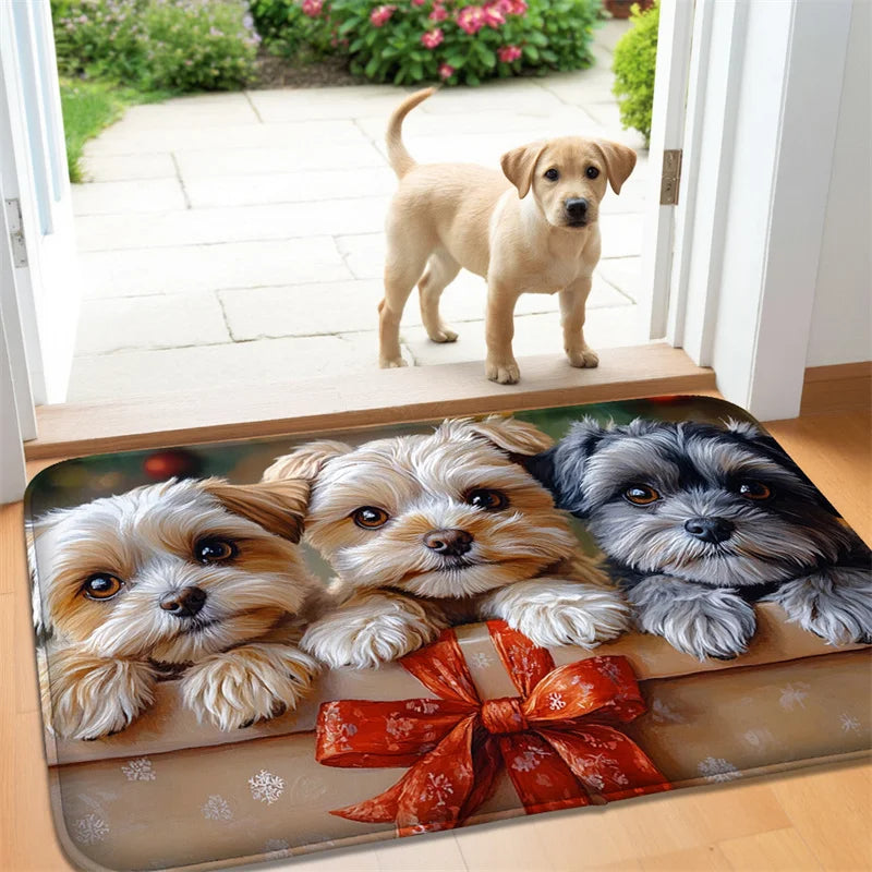 Felpudo Decorativo con Estampados de Yorkshire Terrier | Animal Home Collection