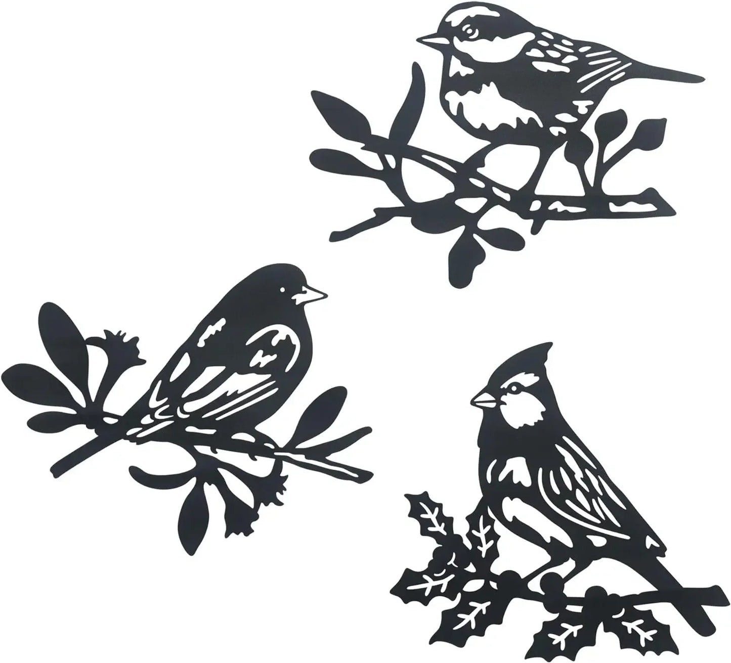 Aves de Metal en Relieve – Arte Decorativo para Interior