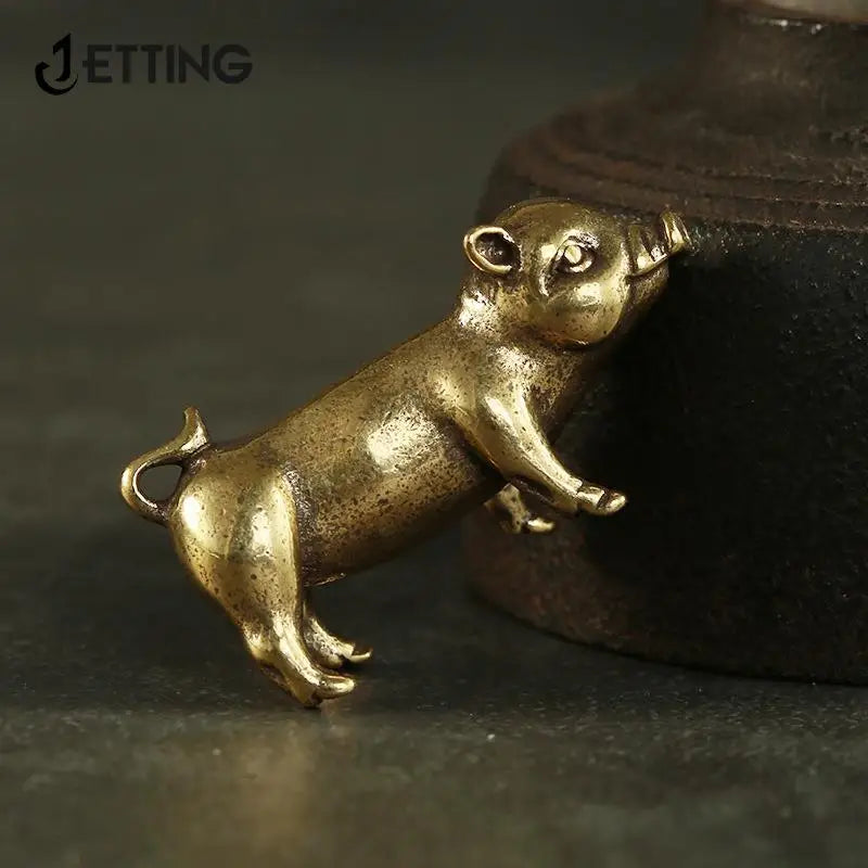 Cerdo de Latón Miniatura - Zodíaco Chino | Animalium Laton Art