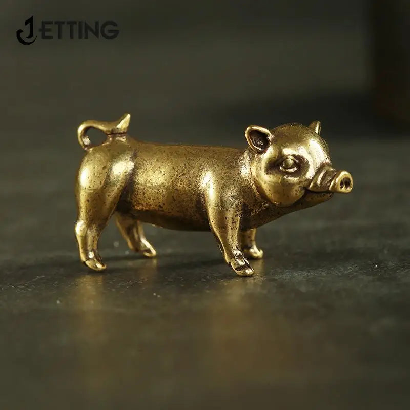 Cerdo de Latón Miniatura - Zodíaco Chino | Animalium Laton Art
