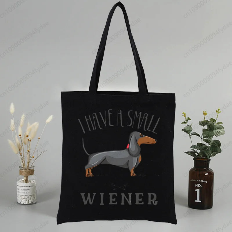 Tote Bag Exclusiva AnimalArtBuy – Teckel Cute