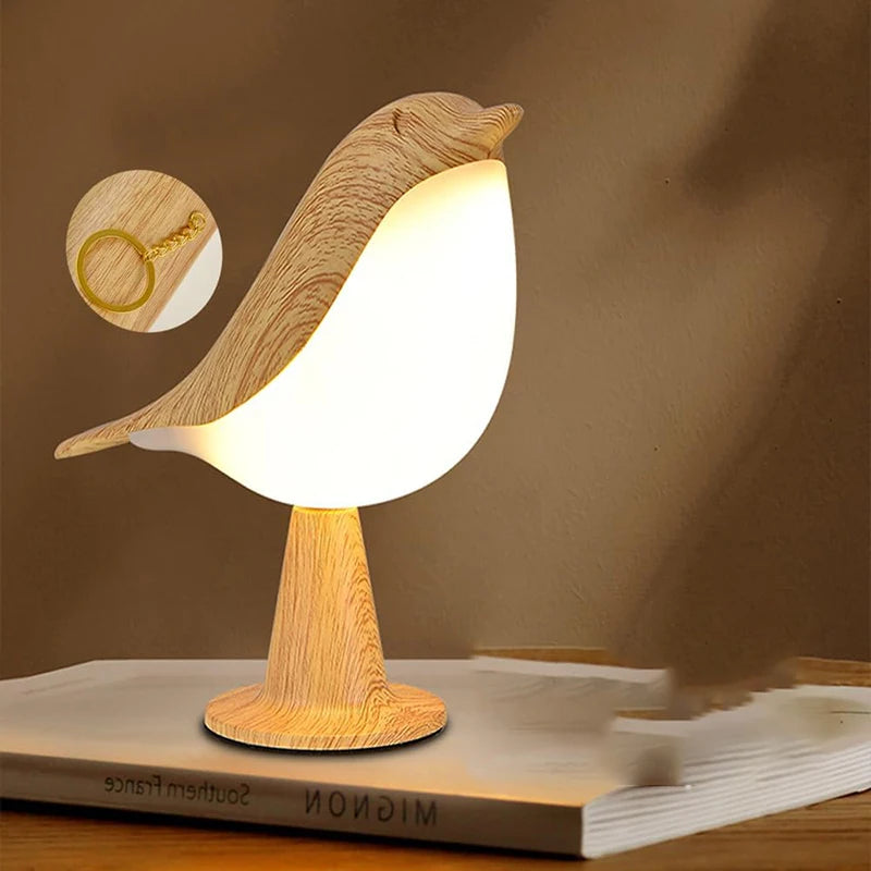 BirdLight - Lámpara LED Nórdica en Forma de Pájaro con Sensor Táctil