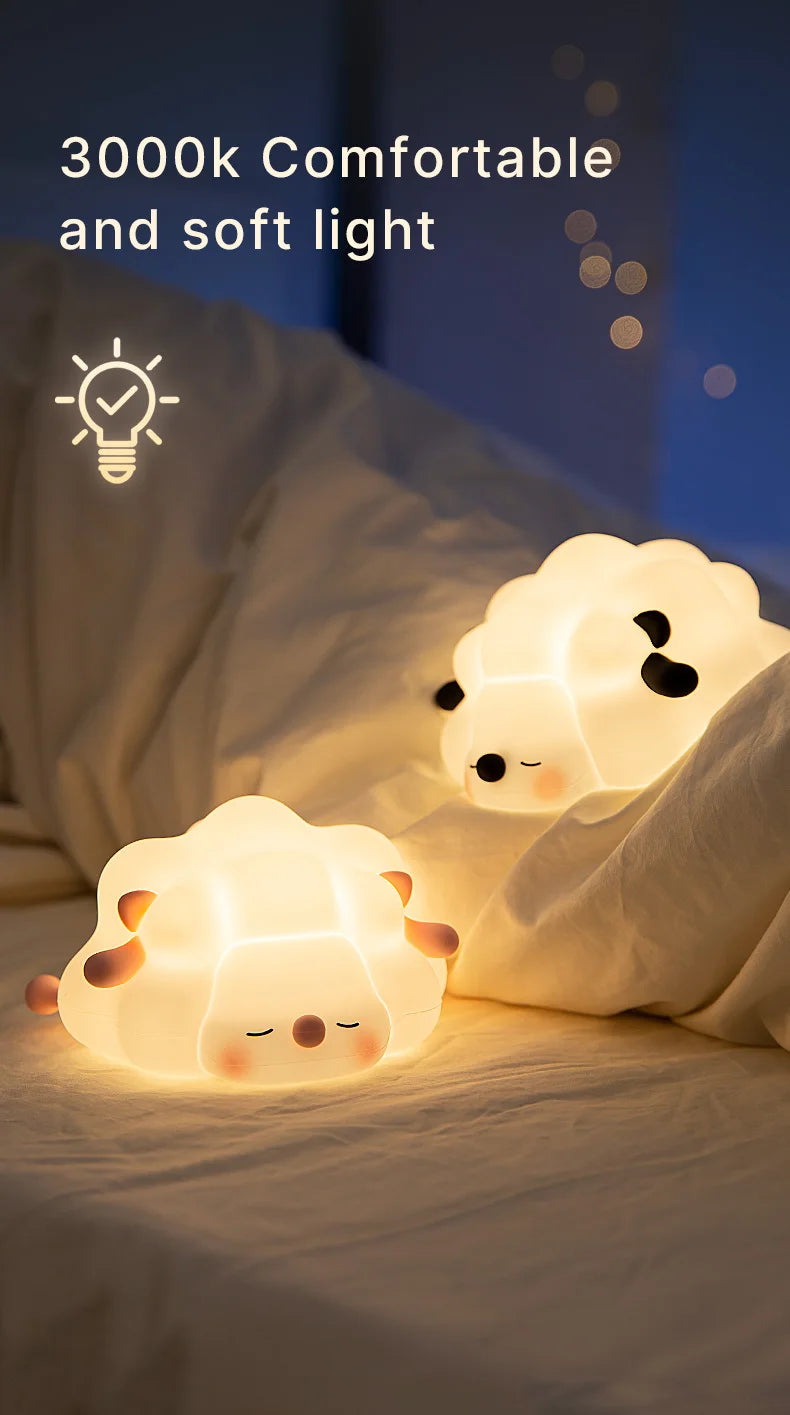 Lámpara Nocturna Panda | Luz de Noche USB Recargable Animal Cute