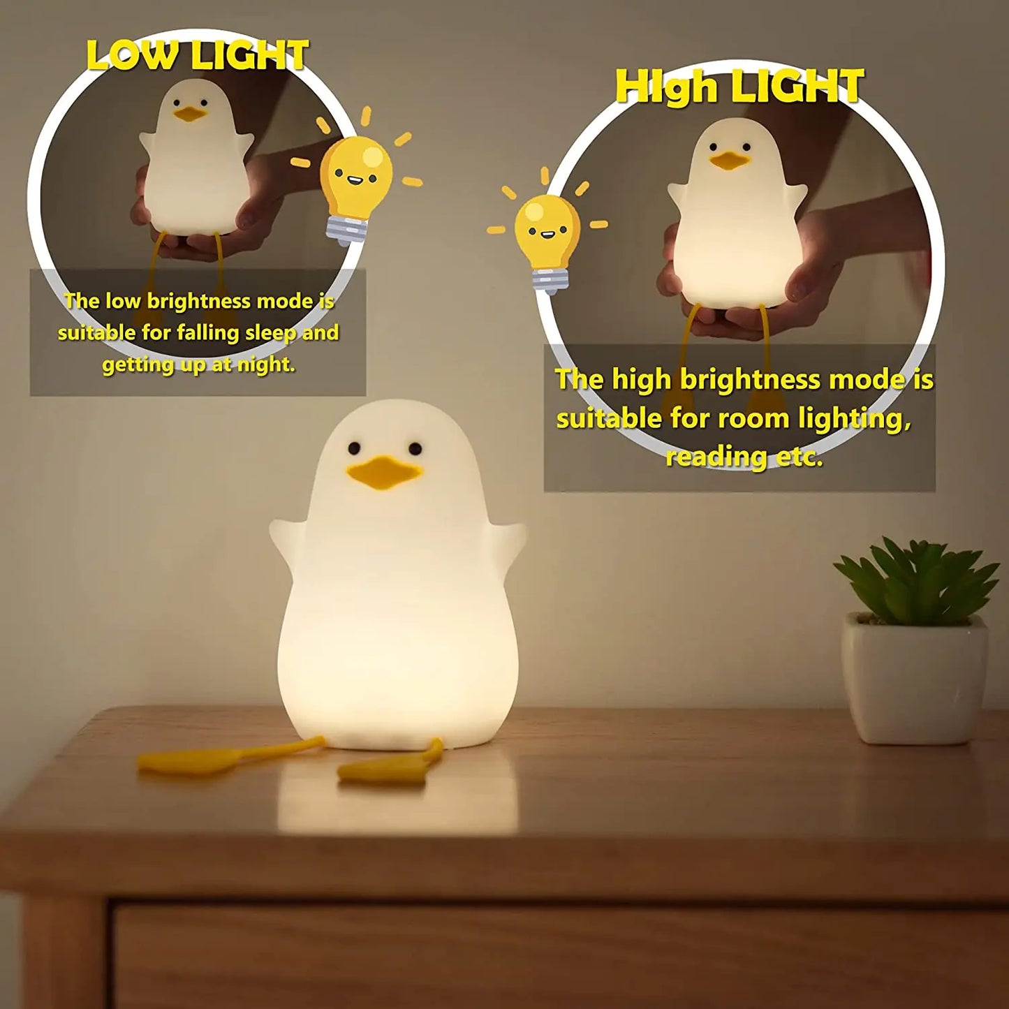BirdLight - Lámpara LED Nórdica en Forma de Pájaro con Sensor Táctil