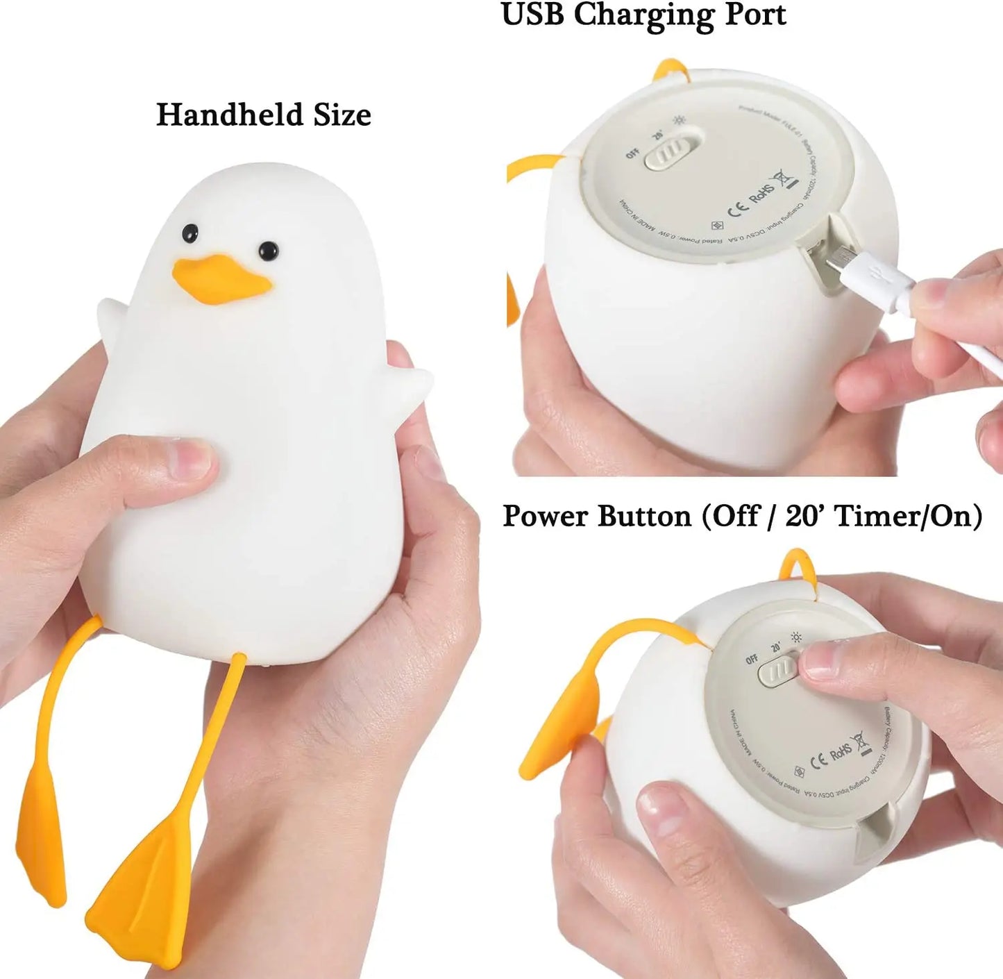 BirdLight - Lámpara LED Nórdica en Forma de Pájaro con Sensor Táctil