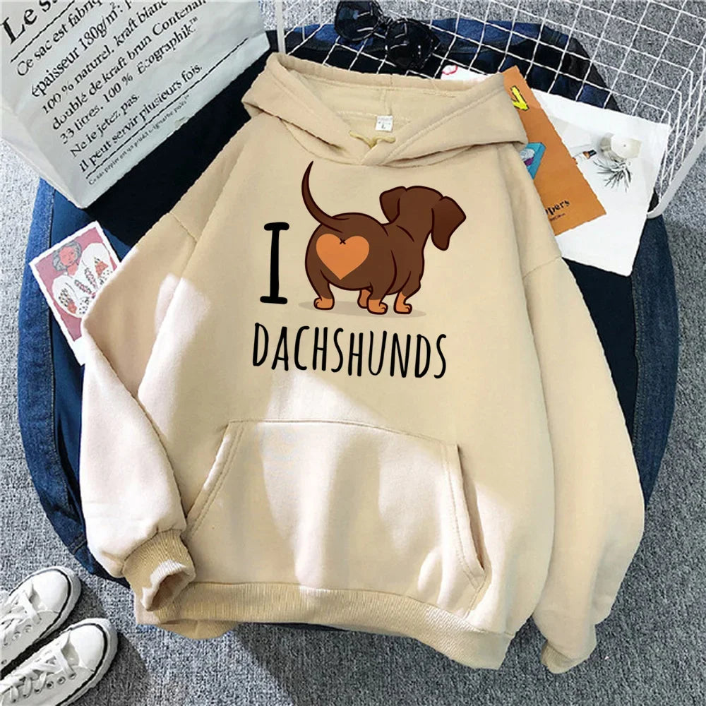 Sudadera con Teckel y Globo de Corazón – Exclusiva en Animal Art Buy