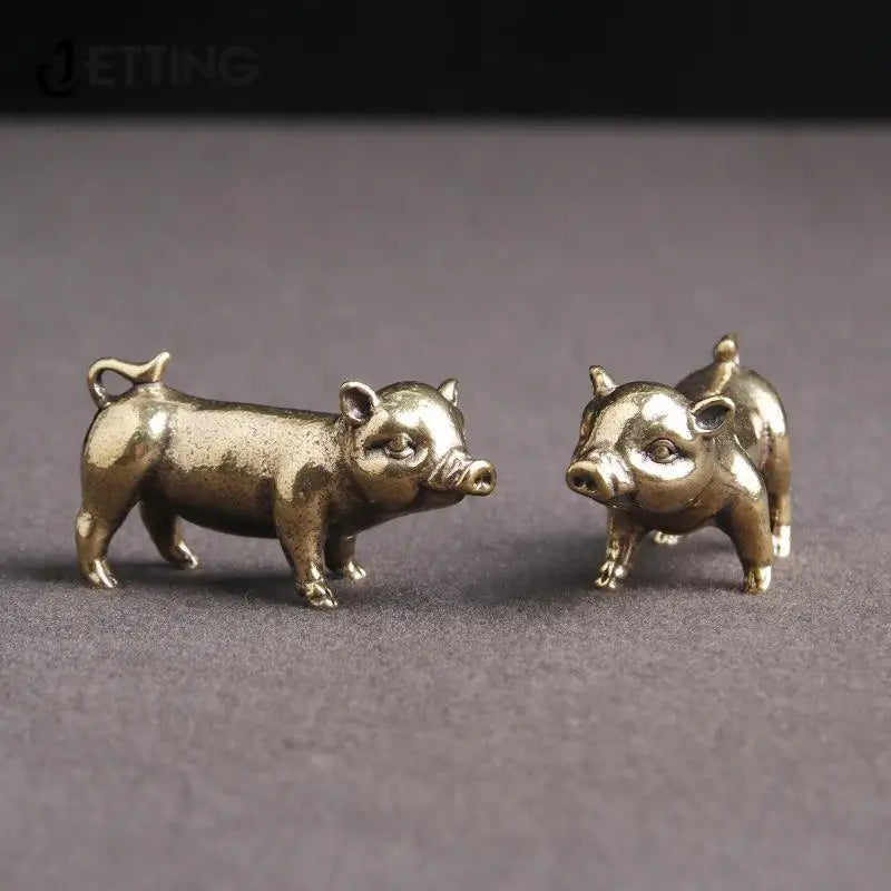 Cerdo de Latón Miniatura - Zodíaco Chino | Animalium Laton Art