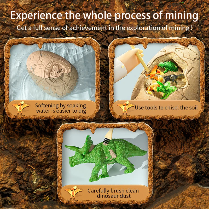 🦕 Kit Excavación Huevos de Dinosaurio para Niños – Colección Paleontología | Animalartbuy