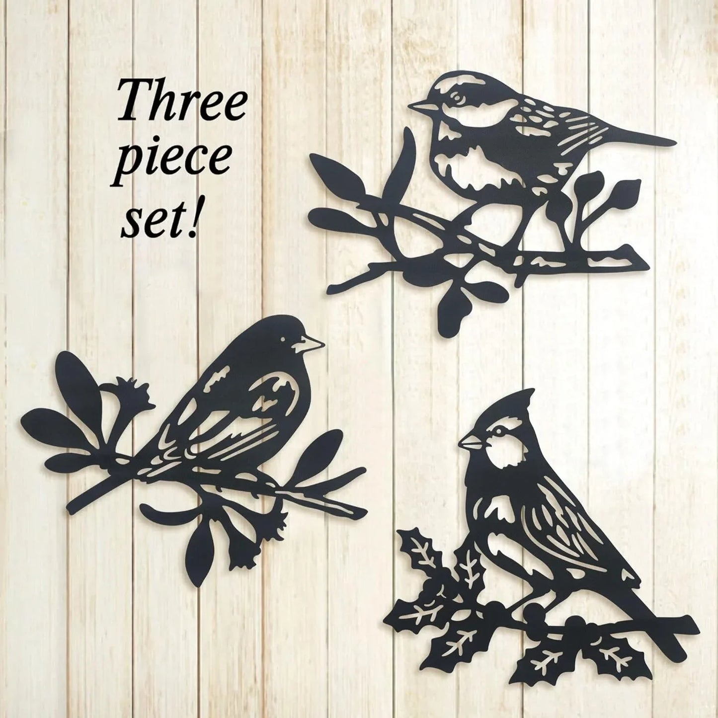 Aves de Metal en Relieve – Arte Decorativo para Interior