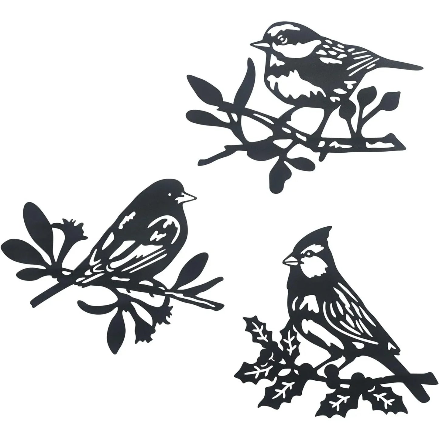 Aves de Metal en Relieve – Arte Decorativo para Interior