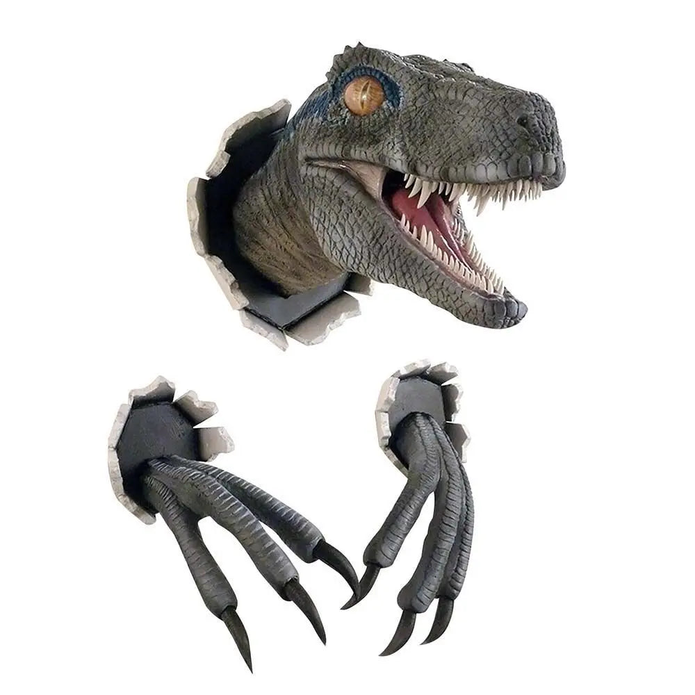 Raptor Breakout™ – Dinosaurio 3D de Resina para Pared (Exclusivo AnimalArtBuy®)