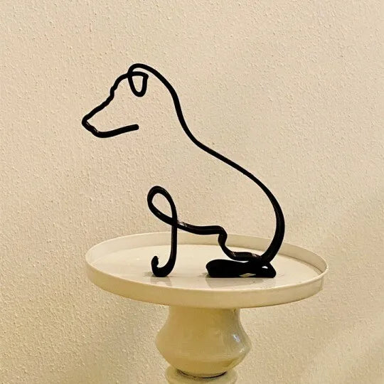 Canis Artis™ – Escultura Metálica Forjada a Mano